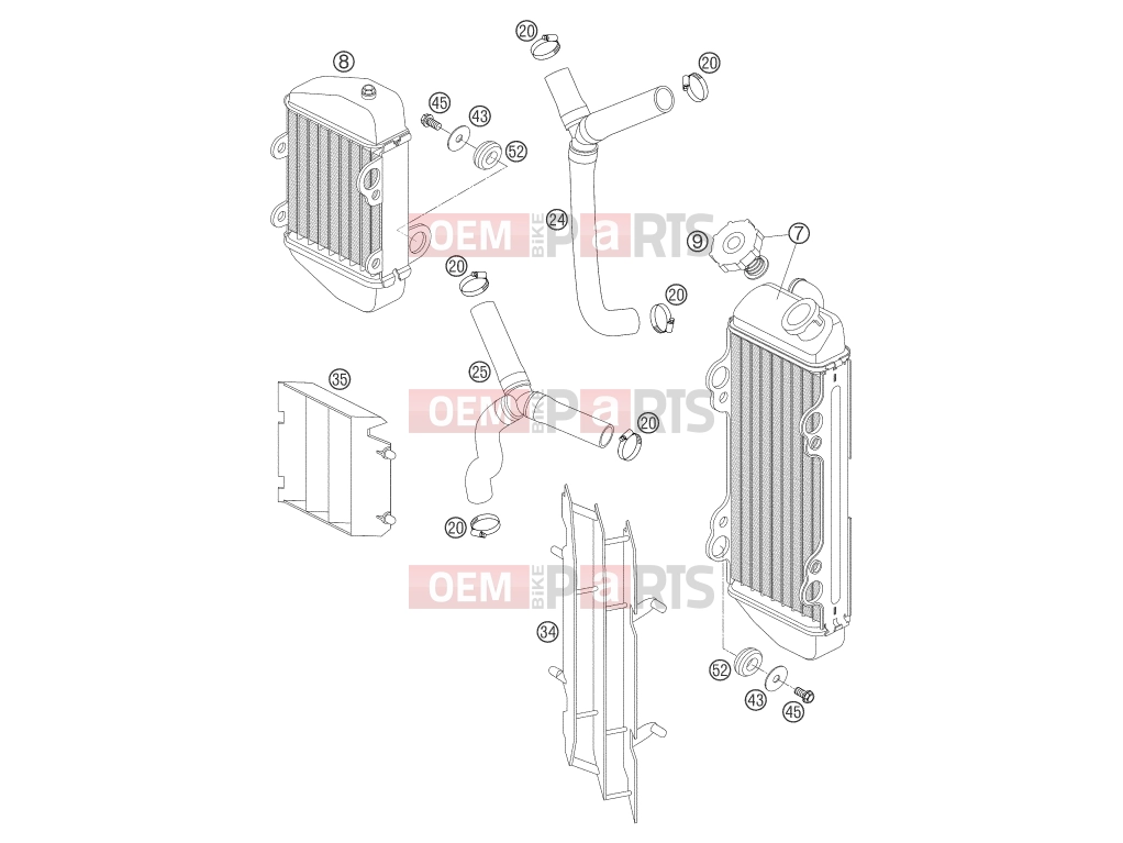 KTM 85 SX (600138) [EU] 2003 COOLING SYSTEM|Engine|35