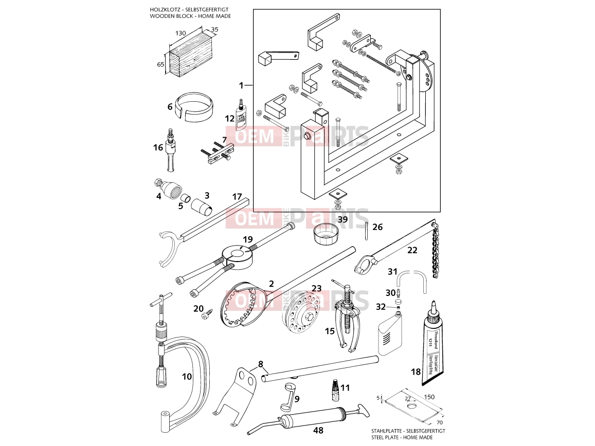 KTM 640 LC4-E (972606) [EU] 2000 Special tools (engine)|Engine|29