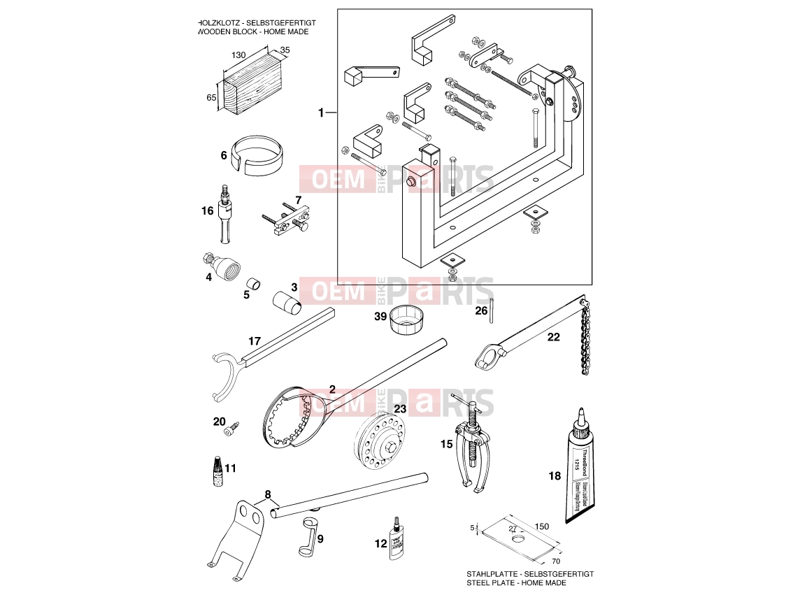 KTM 400 LC4-E (937506) [US] 2000 Special tools (engine)|Engine|29