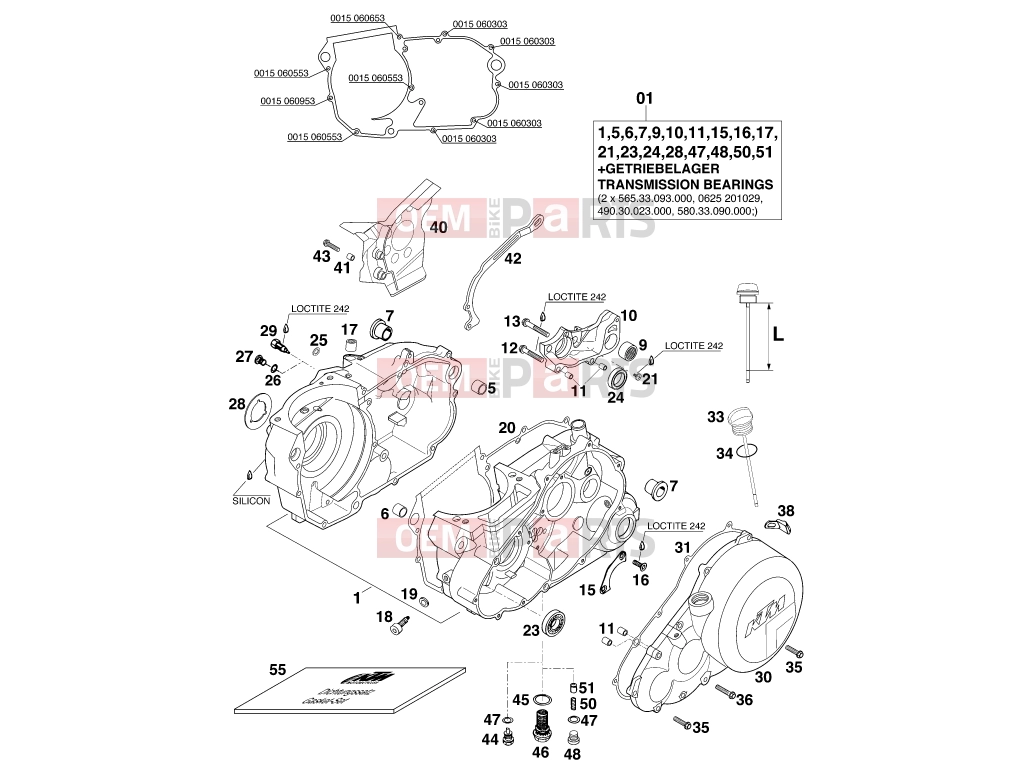 KTM 400 LC4-E (937506) [US] 2000 ENGINE CASE|Engine|30