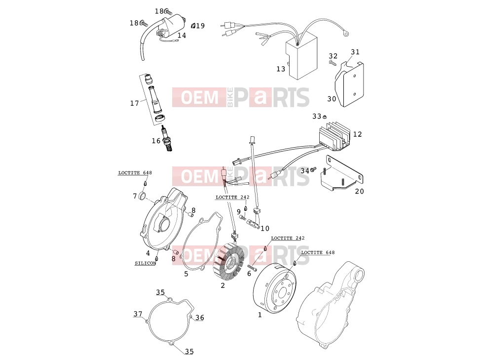 KTM 400 LC4-E (932606) [EU] 2000 IGNITION SYSTEM|Engine|39