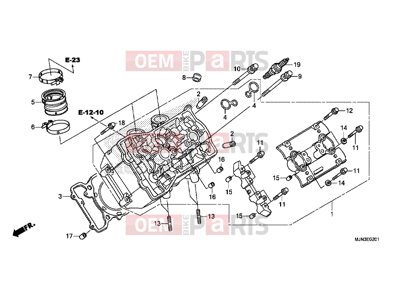 HONDA CTX1300A 2016 E-2-1 LEFT CYLINDER HEAD
