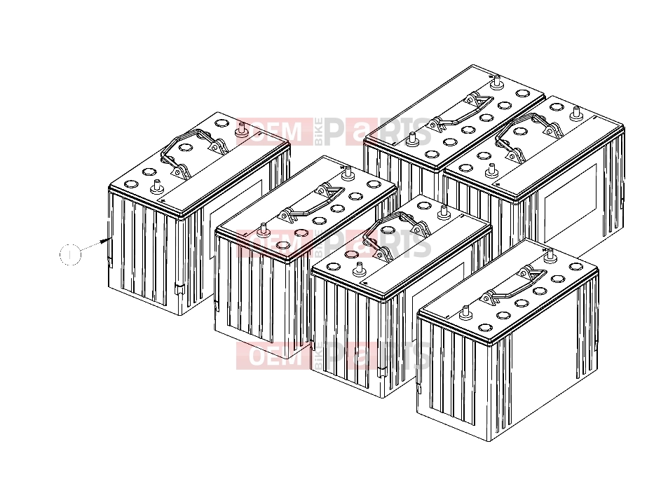 Polaris 2011 LEV GEM - e2/e4/e6/eS/eL/eLXD ELECTRICAL | ELECTRICAL, BATTERY PACK-GEL - e2/e4/eS (49GEMELECTRICAL11BATTERYPACK)