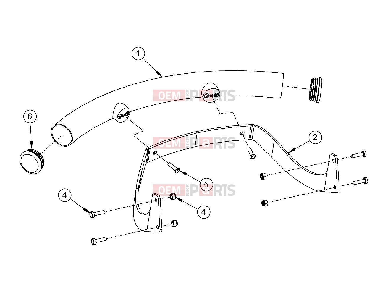 Polaris 2011 LEV GEM - e2/e4/e6/eS/eL/eLXD FRAME | FRAME, OPTIONS, BUMPER, CHROME, FRONT - e2/e4/e6/eS/eL/eLXD (49GEMOPTIONS11BUMPER)