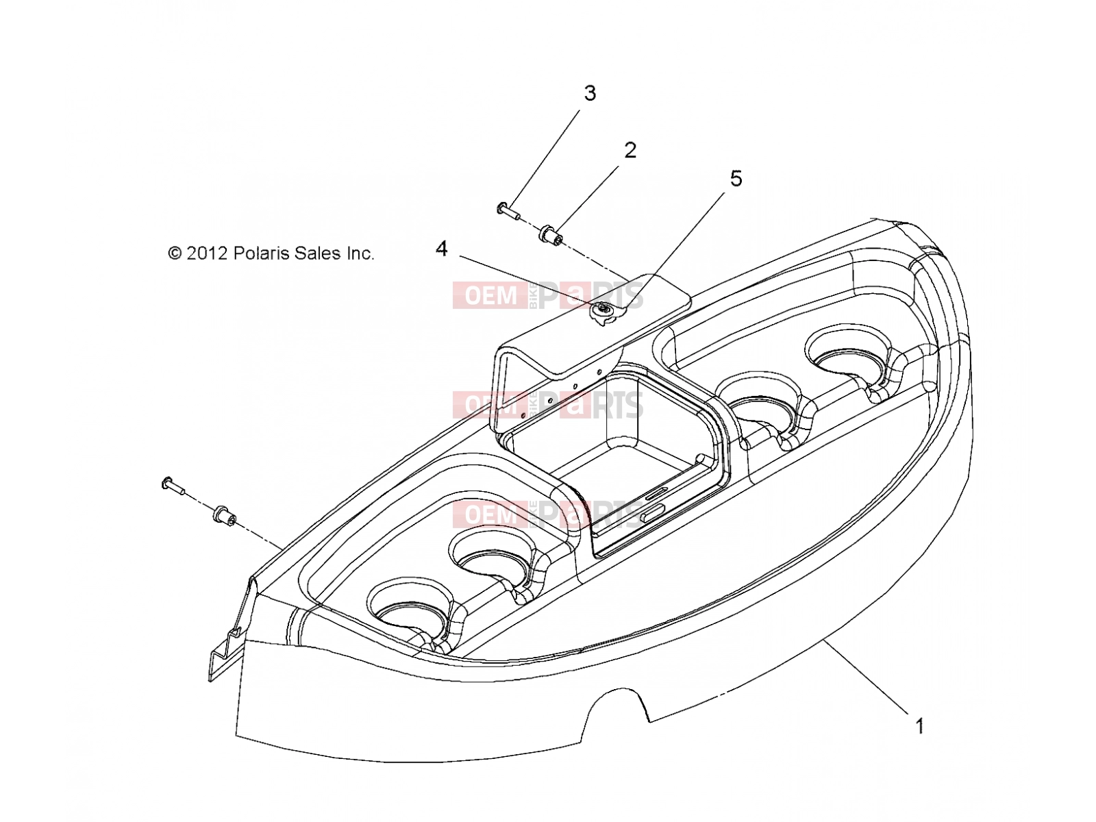 Polaris 2010 LEV GEM - E2/E4/E6/ES/EL/ELXD BODY | BODY, DASH UPPER - e2/e4/e6/eS/eL/eLXD (49GEMBODY11DASHE2)
