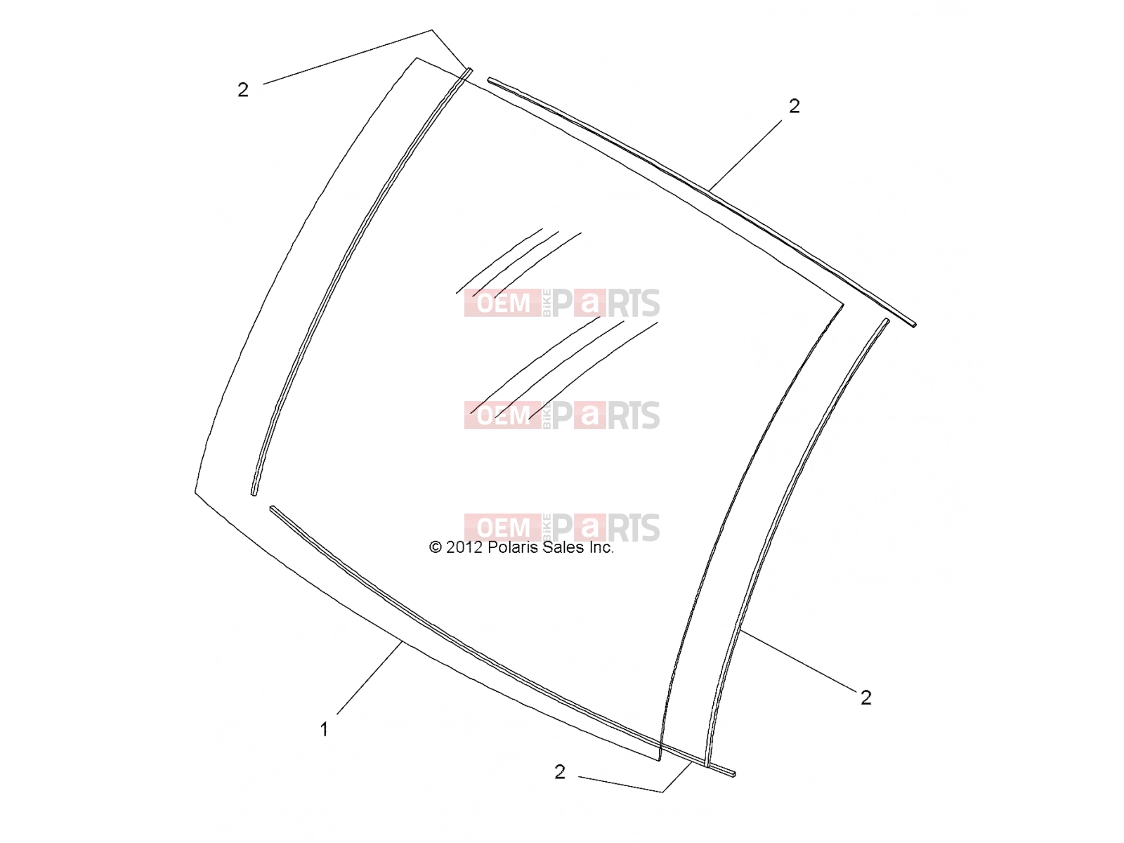 Polaris 2010 LEV GEM - E2/E4/E6/ES/EL/ELXD BODY | BODY, WINDSHIELD - e2/e4/e6/eS/eL/eLXD (49GEMBODY11WINDSHIELD)