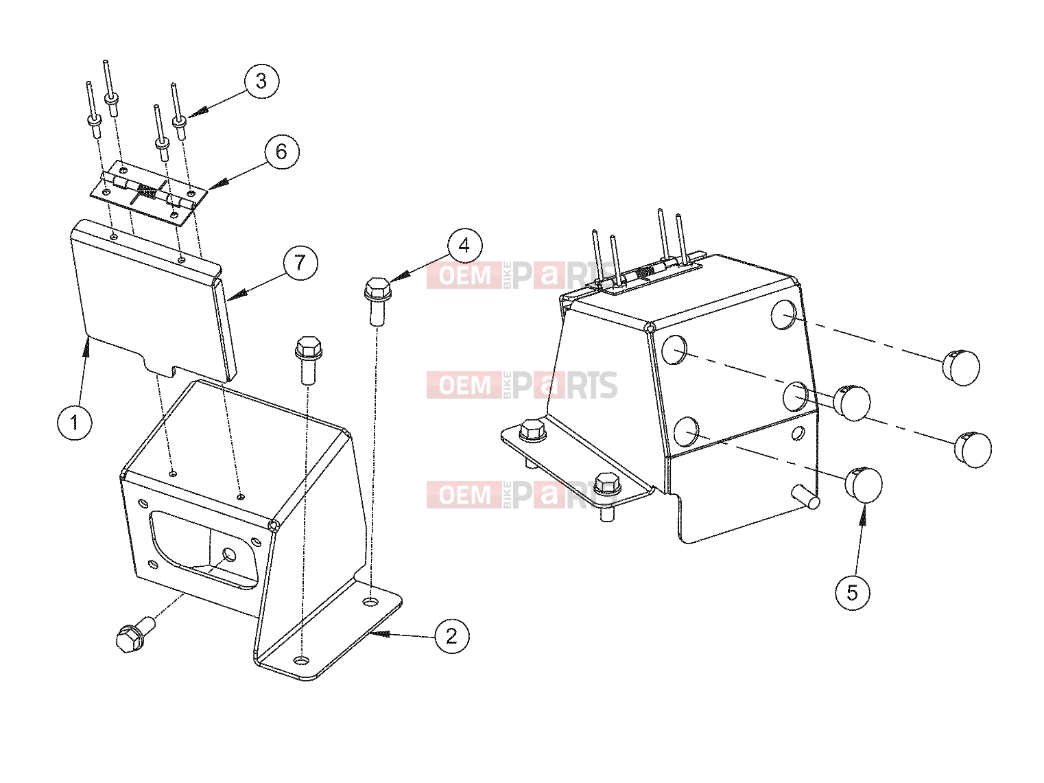 Polaris 2010 LEV GEM - E2/E4/E6/ES/EL/ELXD DRIVE LINE | DRIVE LINE, BRACKET - e2/e4/e6/eS/eL/eLXD (49GEMDRIVELINE11BRACKET)