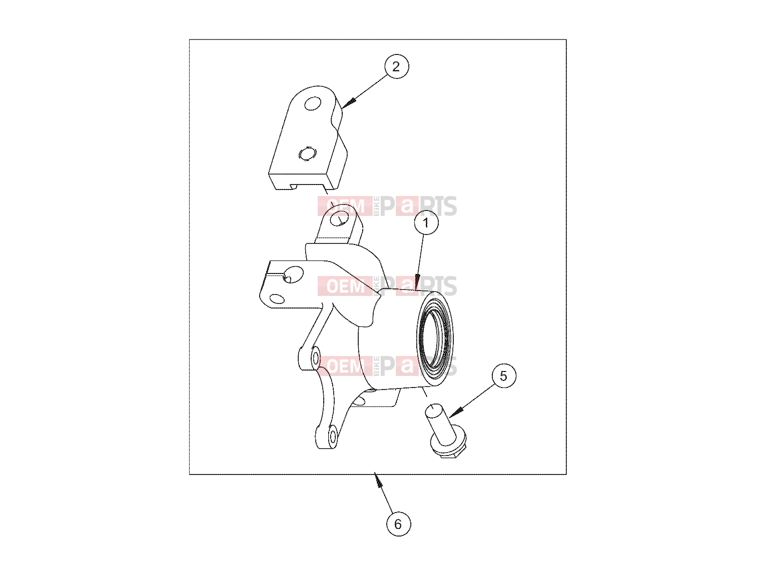 Polaris 2010 LEV GEM - E2/E4/E6/ES/EL/ELXD STEERING » STEERING, KNUCKLE, LEFT, 9.21 DISC - e2/e4/eS (49GEMSTEER11KNUCKLELTE2)