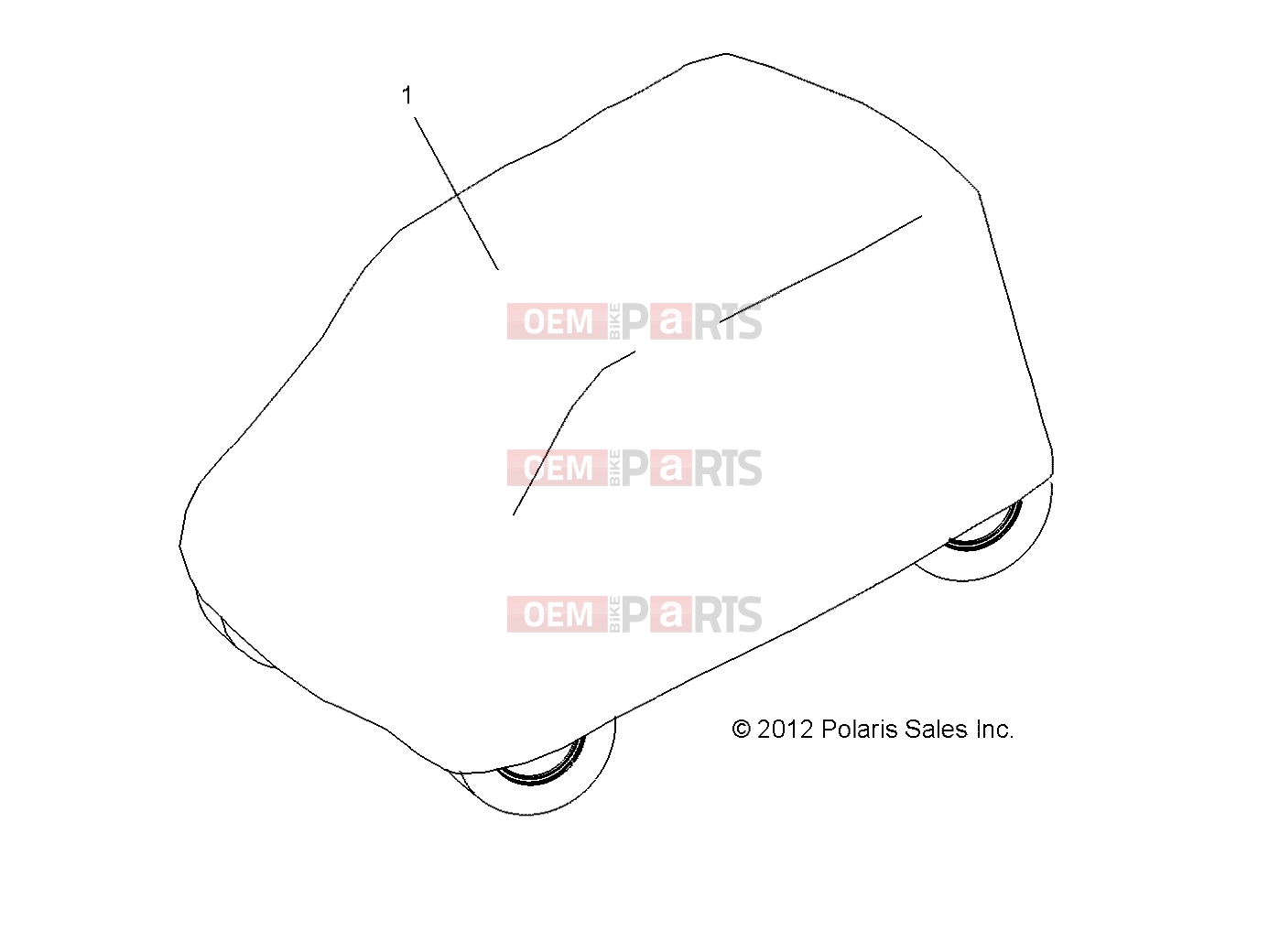 Polaris 2009 LEV GEM - E2/E4/E6/ES/EL/ELXD ACCESSORIES | ACCESSORIES, OPTIONS, STORAGE COVER - e2/e4/e6/e6wSopt (49GEMOPTIONS11CVR)