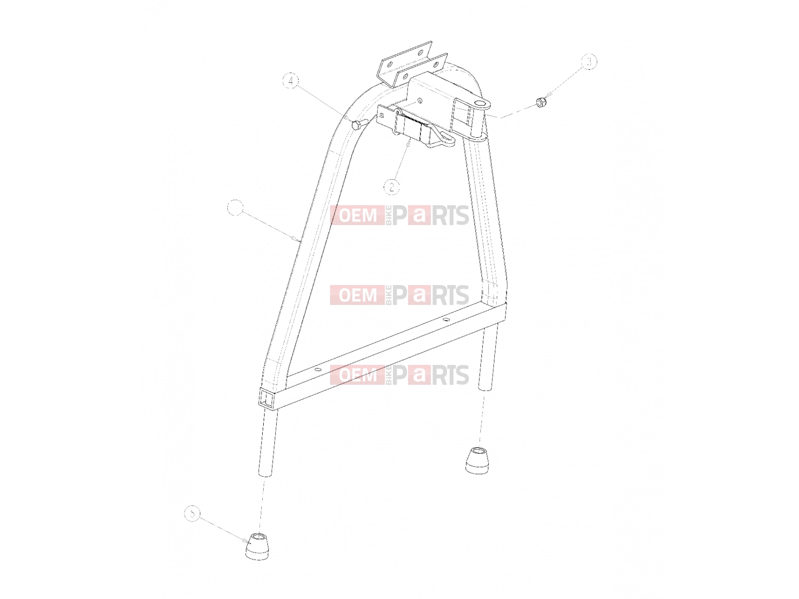 Polaris 2007 LEV GEM - E2/E4/E6/ES/EL/ELXD FRAME | FRAME, OPTIONS, FRAME MOUNT LINKSBACK - e2/e4/e6 (49GEMOPTIONS11LINKSBACKE6)
