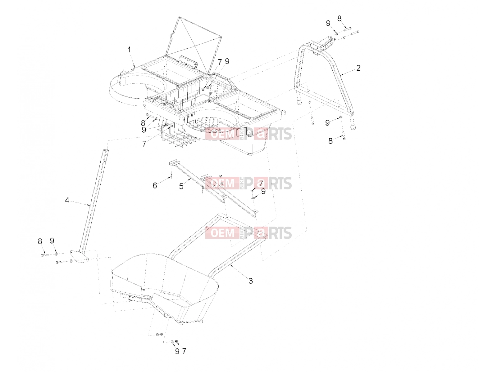 Polaris 2007 LEV GEM - E2/E4/E6/ES/EL/ELXD FRAME | FRAME, OPTIONS, LINKSBACK - e2/e4/e6 (49GEMOPTIONS11LINKSBACK)