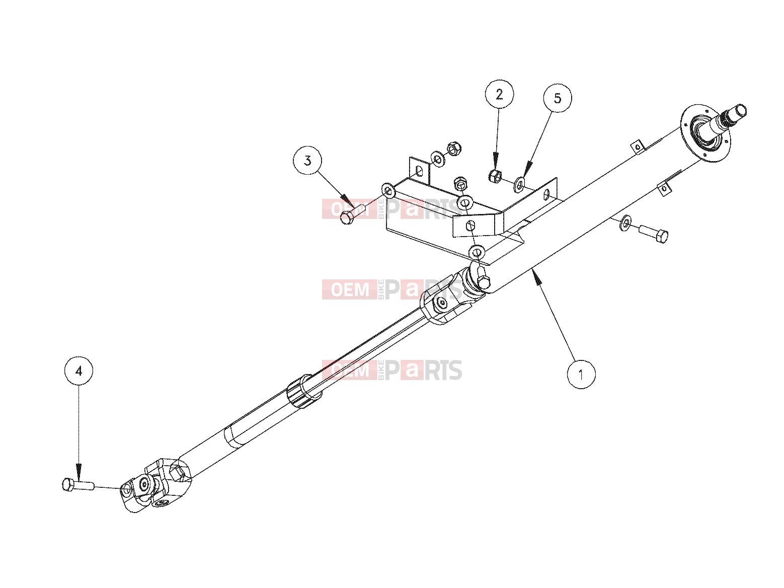 Polaris 2007 LEV GEM - E2/E4/E6/ES/EL/ELXD STEERING | STEERING, COLUMN, SPLINED - e2/e4/e6/eS/eL/eLXD (49GEMSTEER11COLUMNSPLINED)