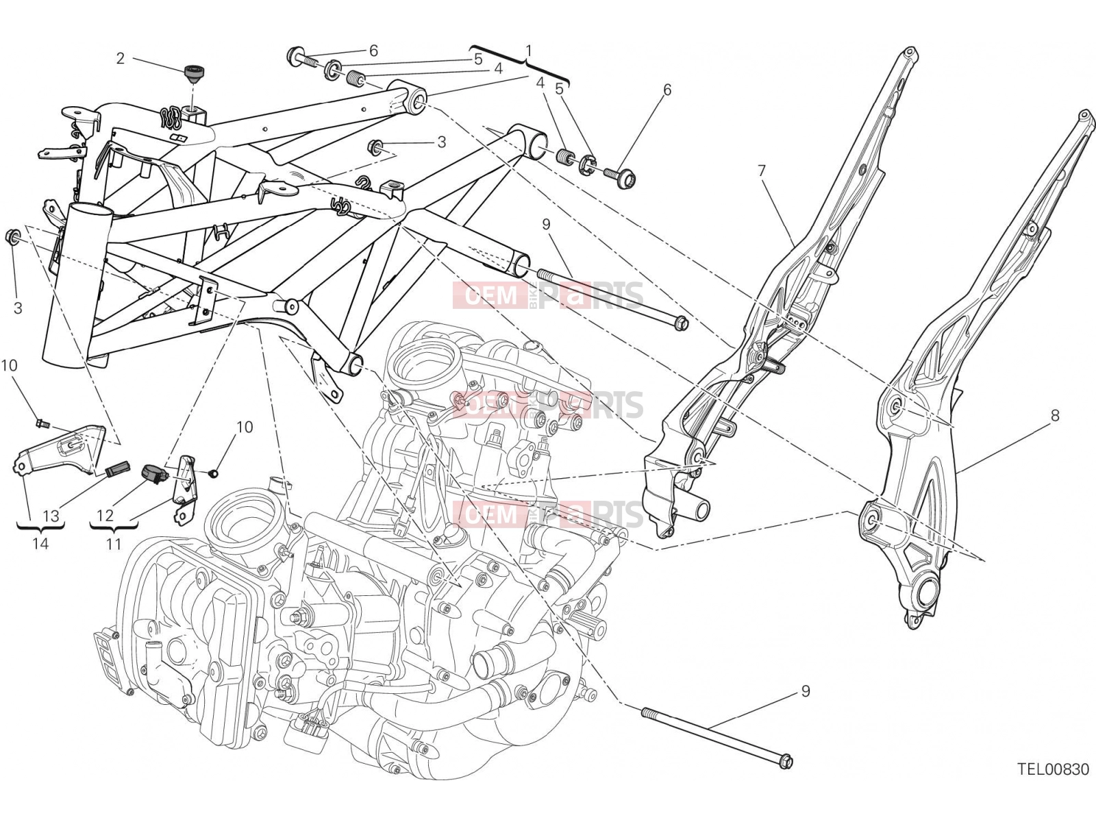 DUCATI 2015 Diavel FRAME [MOD:DVL]