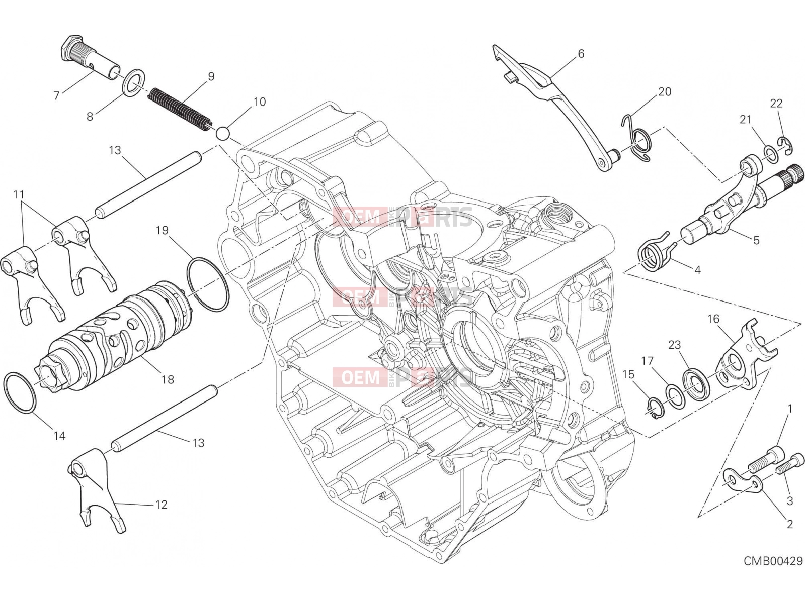 DUCATI 2015 Hyperstrada SHIFT CAM - FORK [MOD:HYP STR;XST:AUS,EUR,FRA,JAP,TWN]