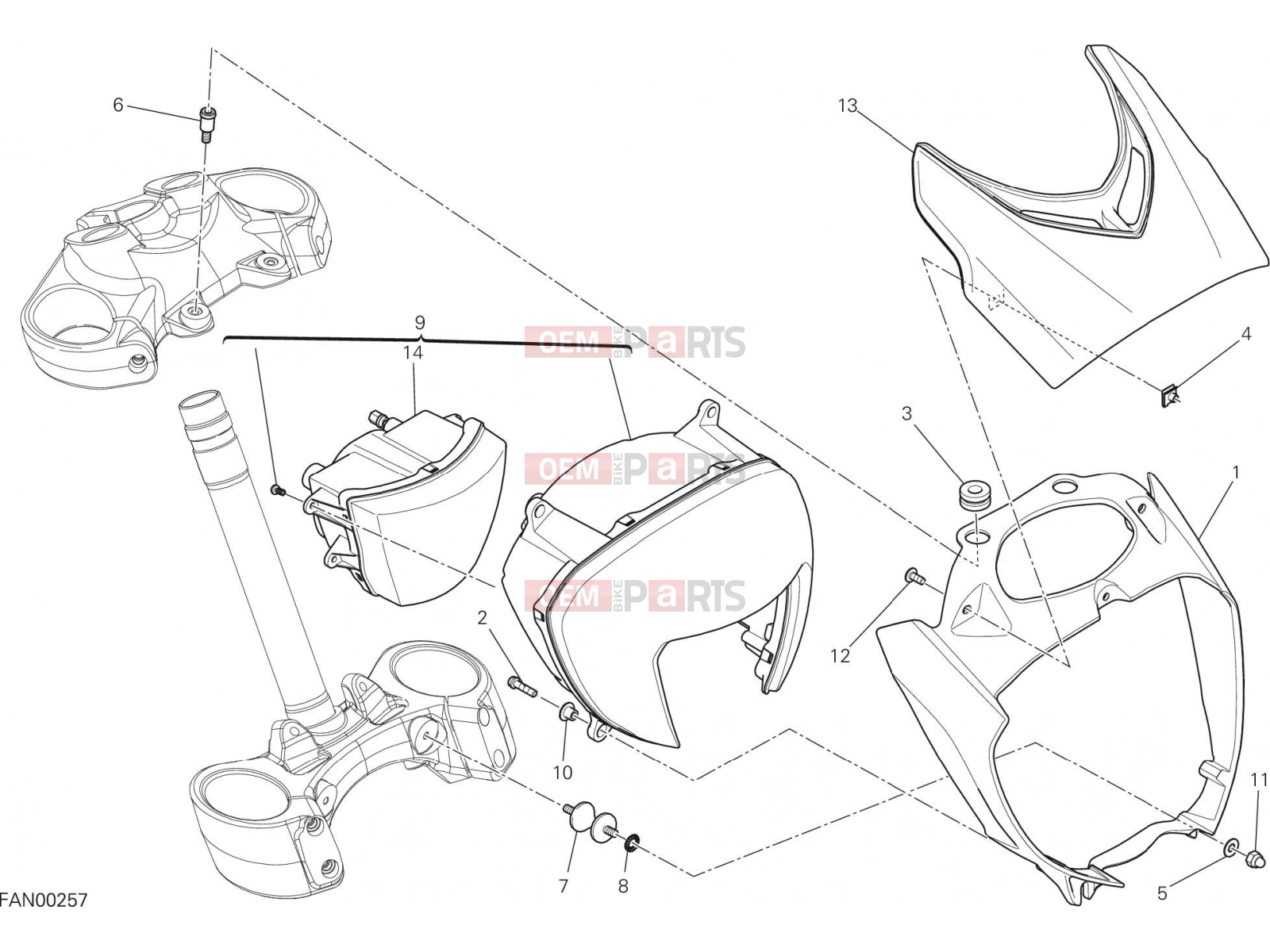 DUCATI 2016 Diavel HEADLIGHT [MOD:DVL]