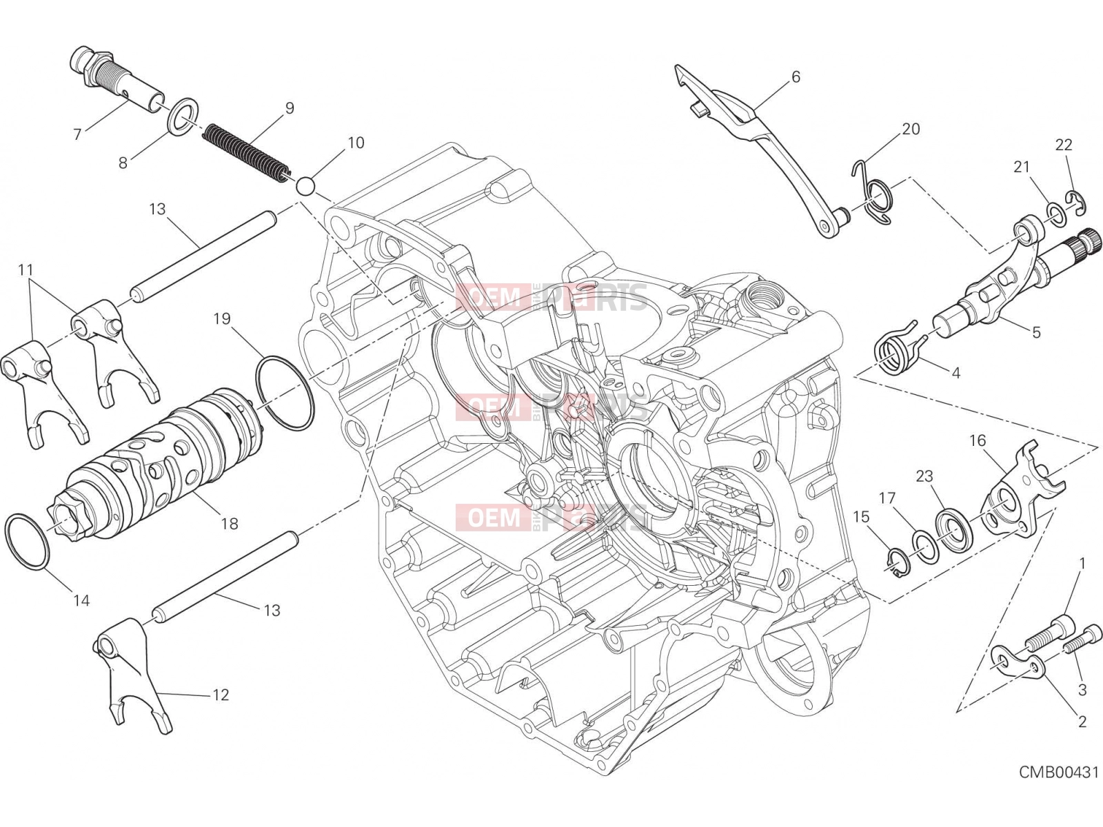 DUCATI 2016 Monster 821 Stripe SHIFT CAM - FORK [MOD:M821 STR]