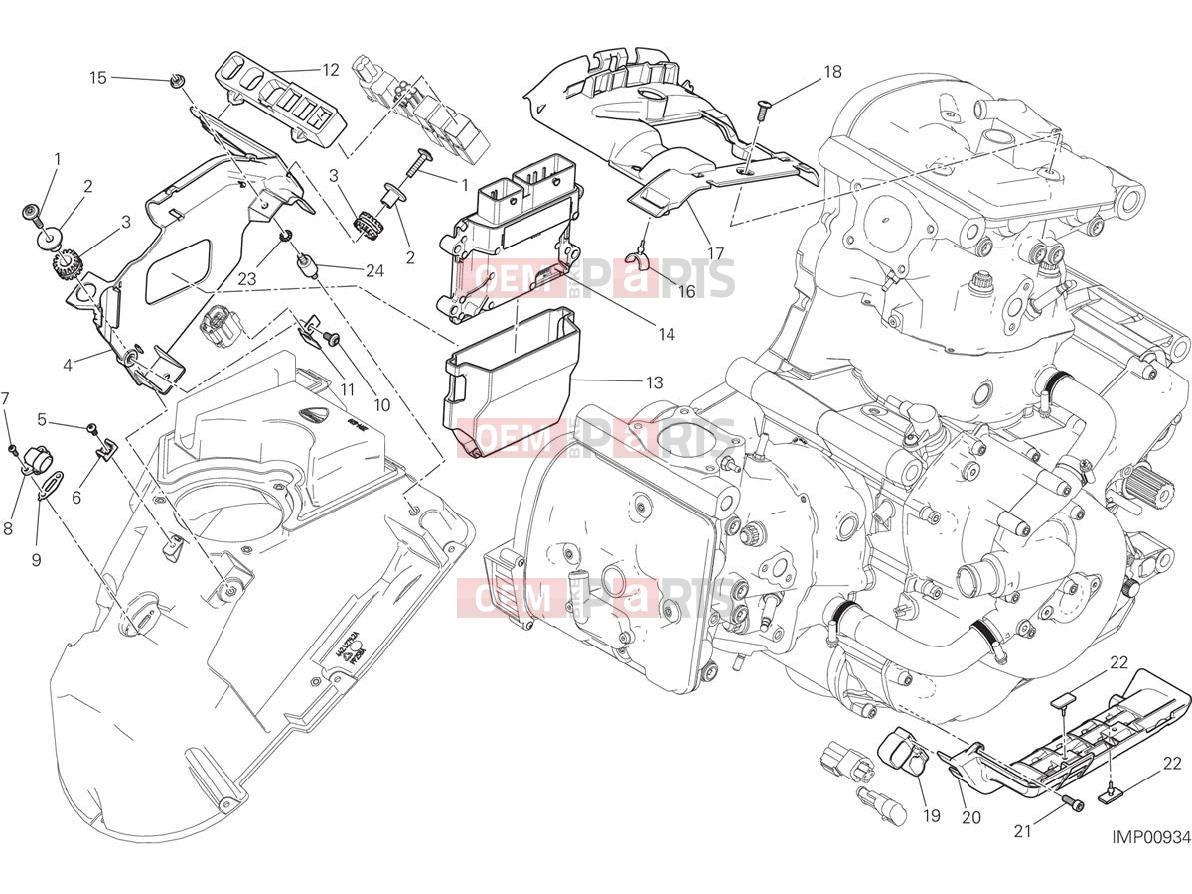 DUCATI 2016 Monster 1200 ENGINE CONTROL UNIT [MOD:M 1200]