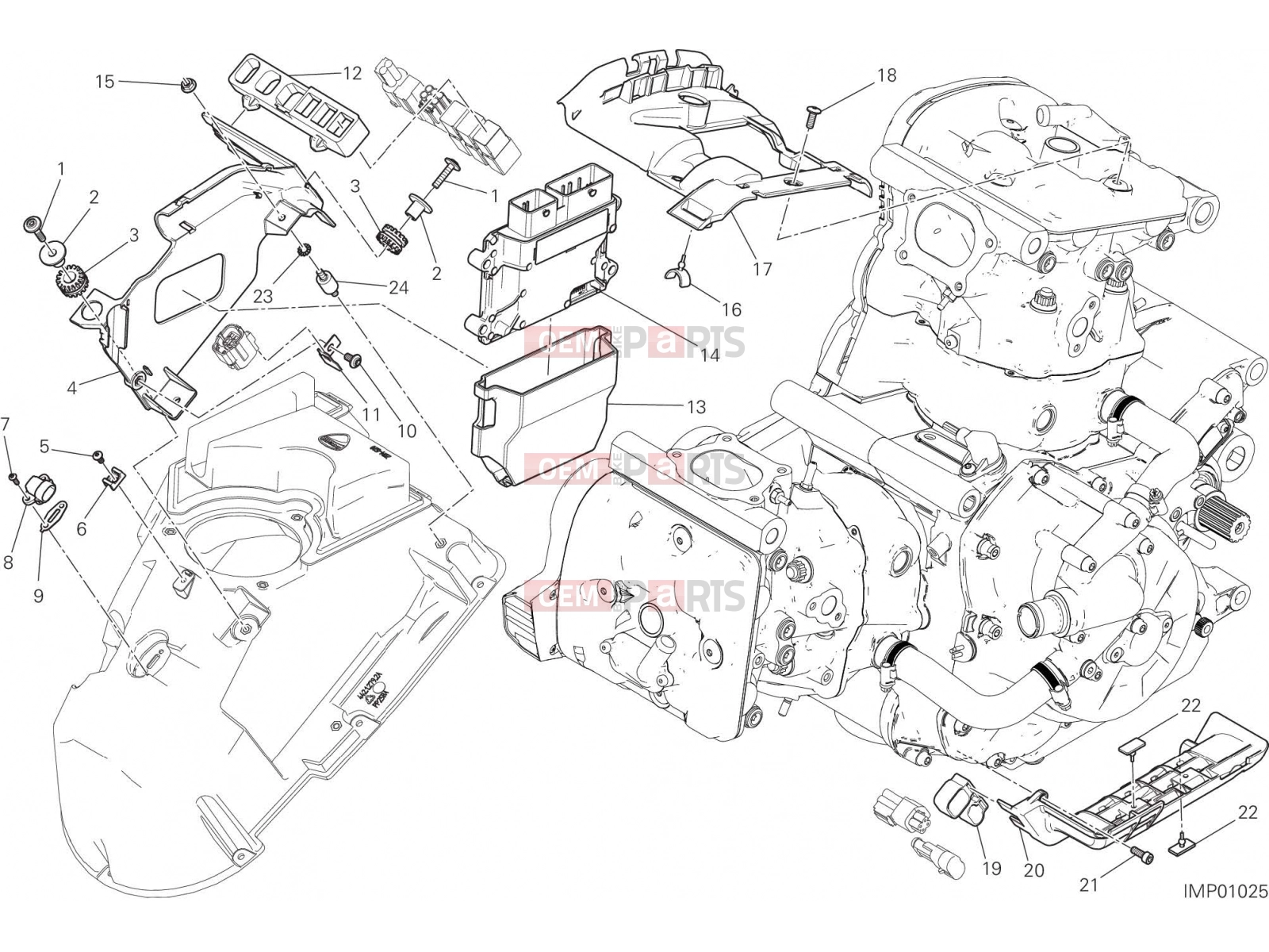 DUCATI 2017 Monster 1200 ENGINE CONTROL UNIT [MOD:M 1200]