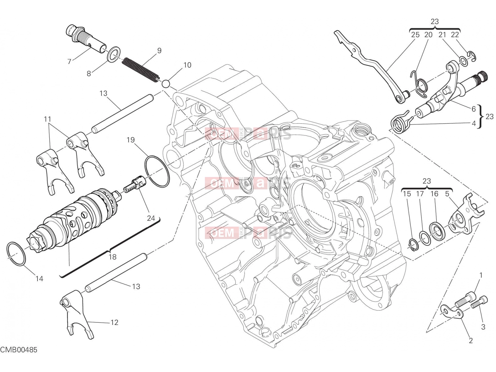 DUCATI 2017 Monster 1200 SHIFT CAM - FORK [MOD:M 1200]