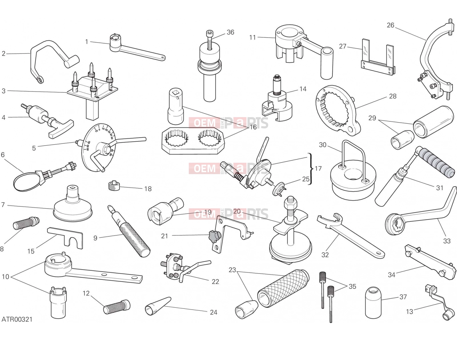 DUCATI 2017 SuperSport WORKSHOP SERVICE TOOLS (ENGINE) [MOD:SS 939]