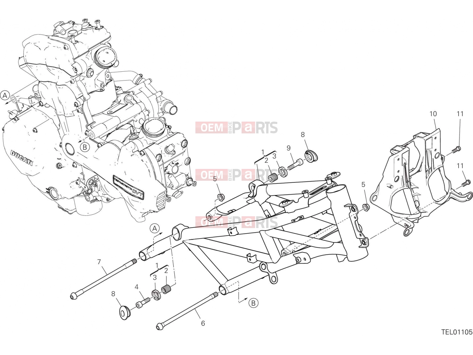 DUCATI 2018 Multistrada 1260 FRAME [MOD:MS1260]
