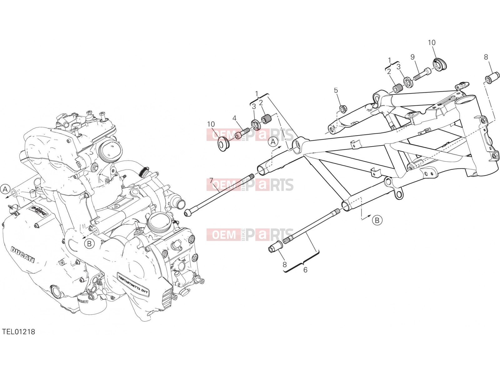 DUCATI 2019 Multistrada 1260 Enduro FRAME [MOD:MS1260E]