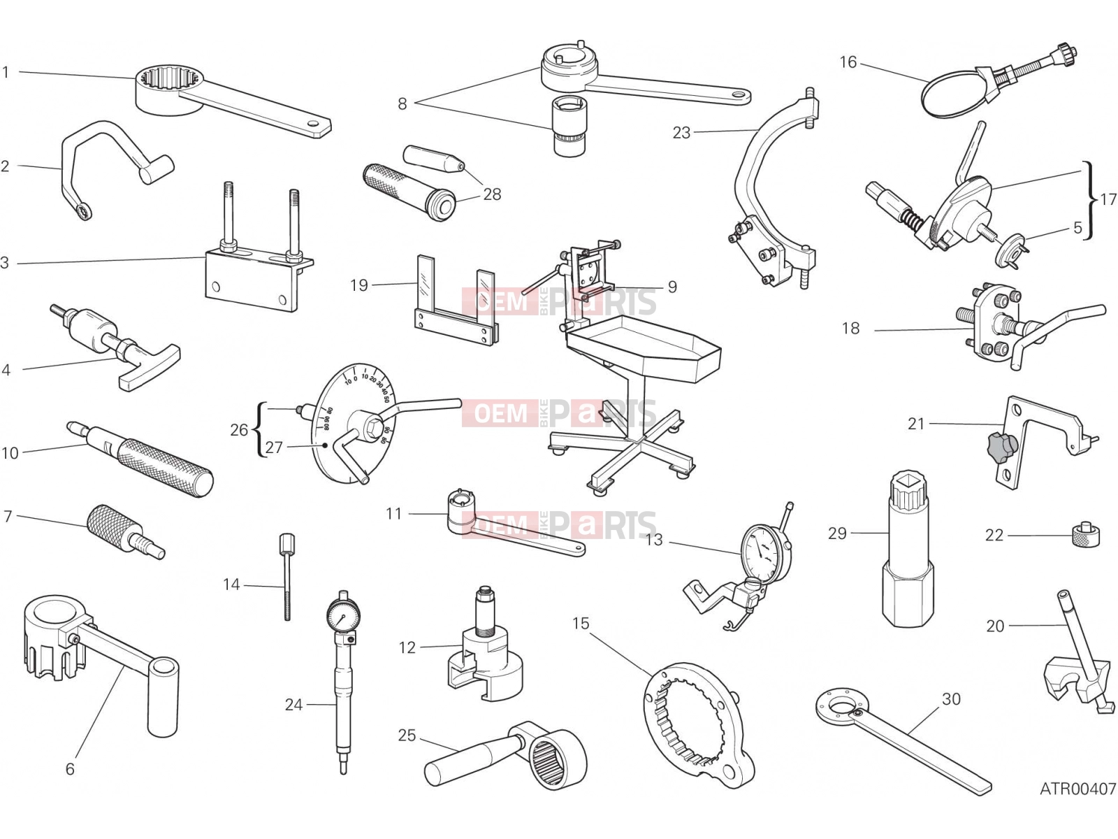 DUCATI 2020 Monster 797 WORKSHOP SERVICE TOOLS, ENGINE [MOD:M 797]