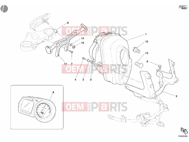 DUCATI 2004 Multistrada 1000 HEADLIGHT » LIGHTING SYSTEM