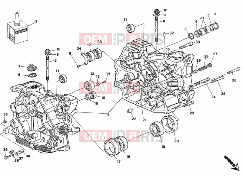 DUCATI 2004 Monster 400 CRANKCASE » ENGINE CASE