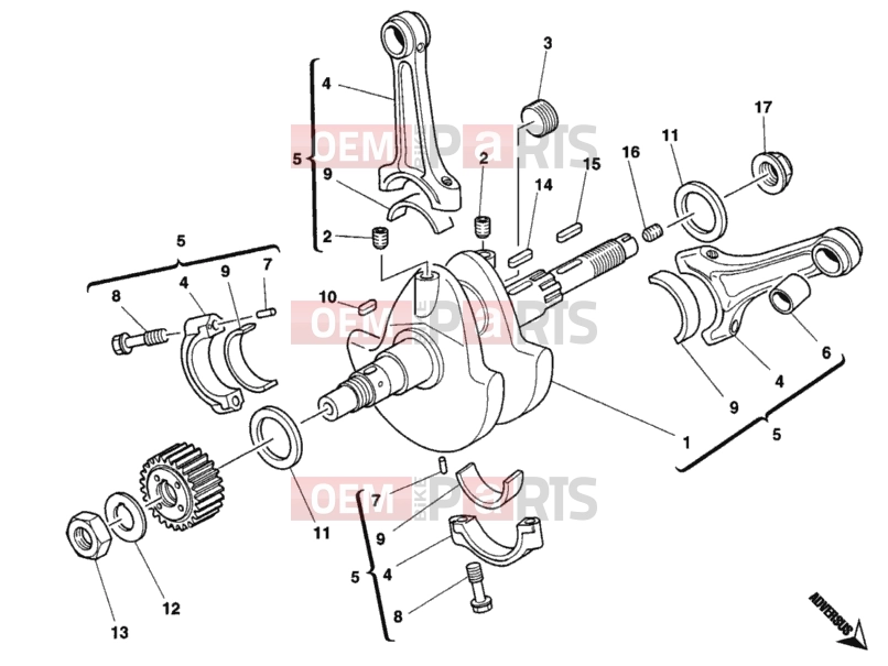 DUCATI 2004 Monster 400 CRANKSHAFT » ENGINE CASE