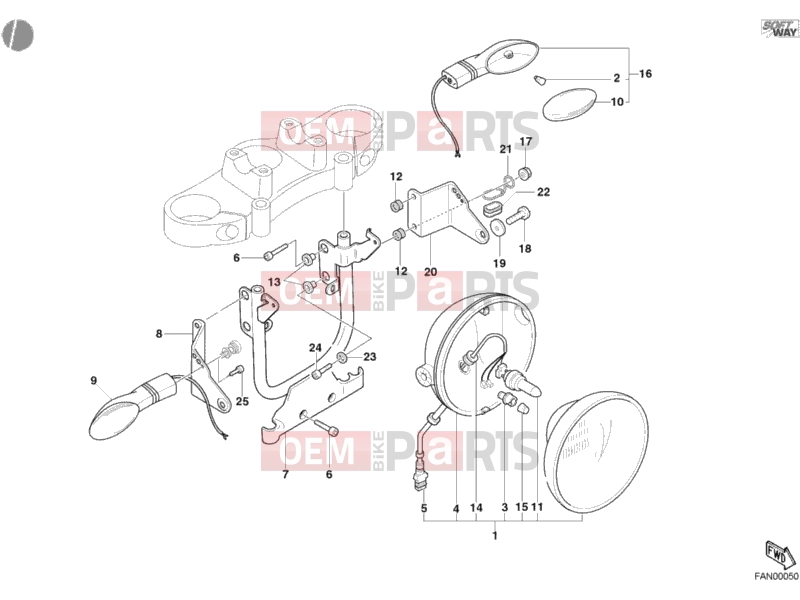 DUCATI 2004 Monster 800 HEADLIGHT » LIGHTING SYSTEM