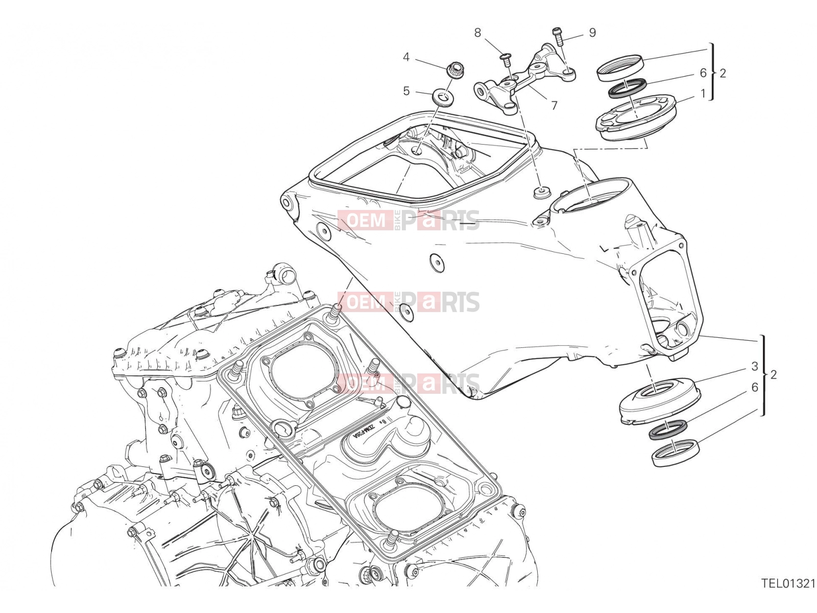 DUCATI 2021 Panigale V2 FRAME [MOD:PANV2]