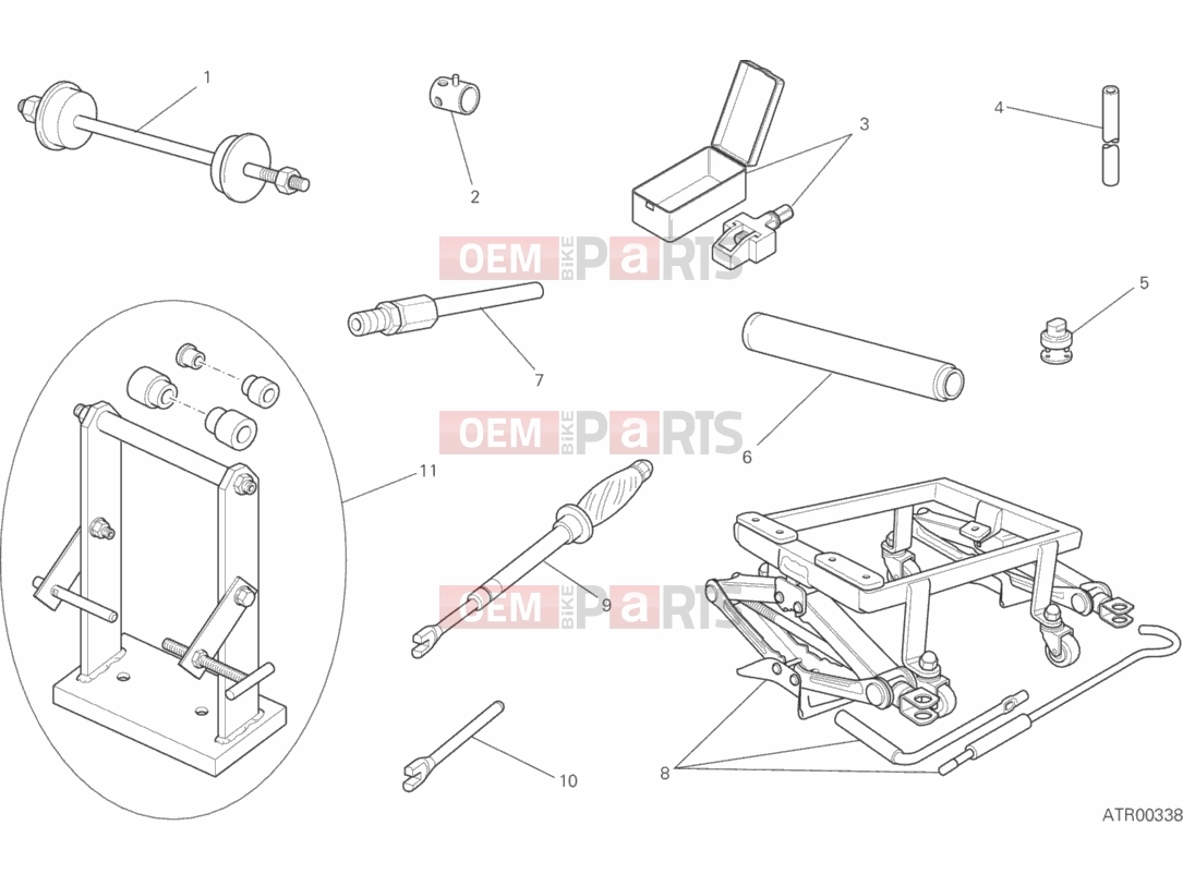 DUCATI 2016 Scrambler Urban Enduro WORKSHOP SERVICE TOOLS, FRAME