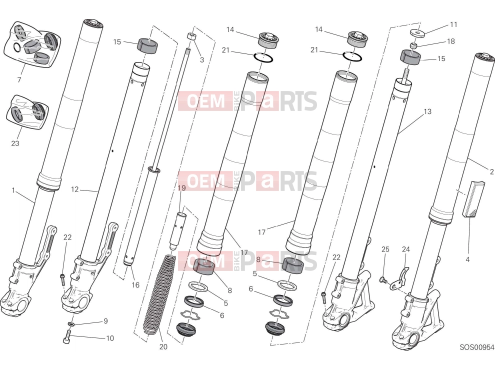 DUCATI 2020 Scrambler Icon Dark FRONT FORK
