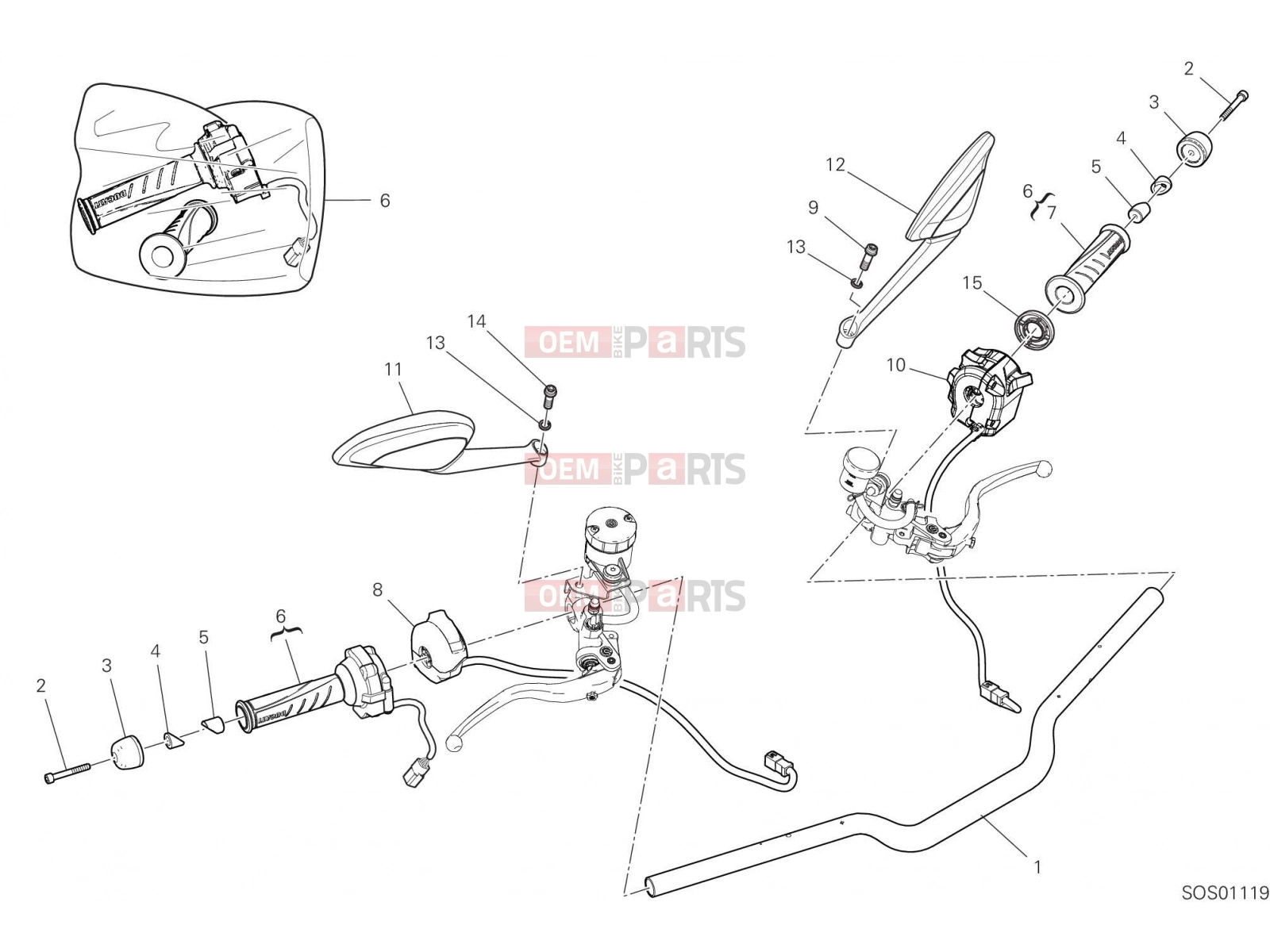 DUCATI 2021 Monster + HANDLEBAR [MOD:M937+]