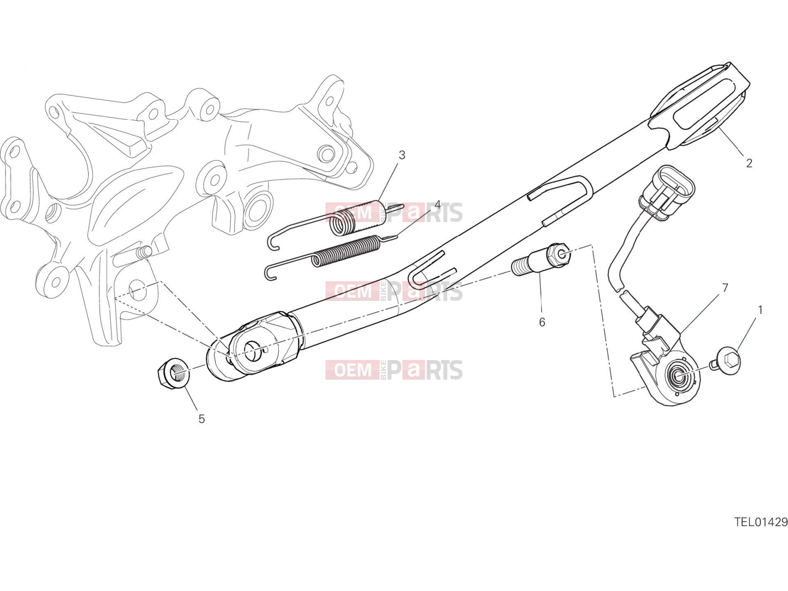 DUCATI 2021 Multistrada V4 SIDE STAND [MOD:MSV4]