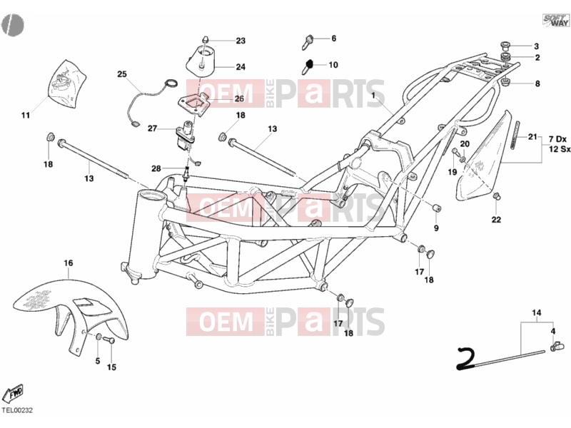 DUCATI 2004 Monster S4R FRAME » FRAME