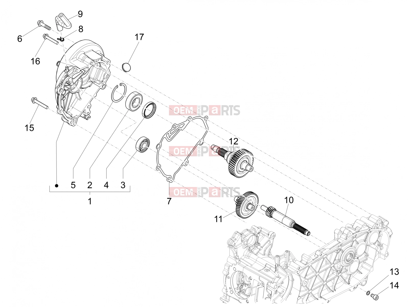 Engine » Reduction unit - Piaggio Liberty 150 2021