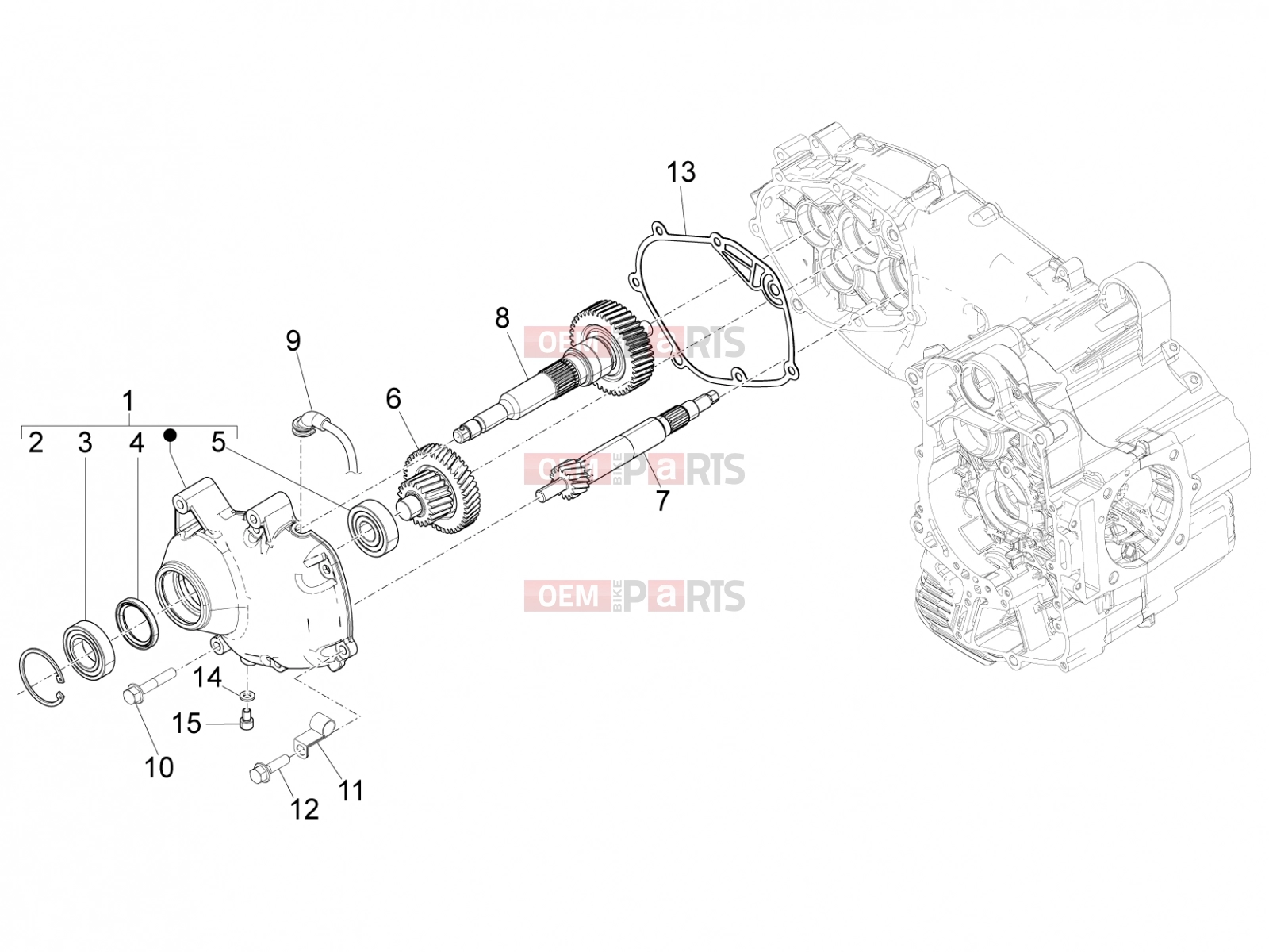 PIAGGIO MP3 500 Sport Advanced Engine » Reduction unit