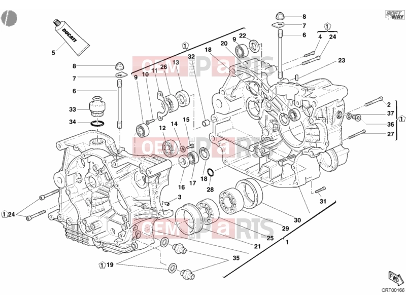 DUCATI 2003 Multistrada 1000 CRANKCASE » ENGINE CASE
