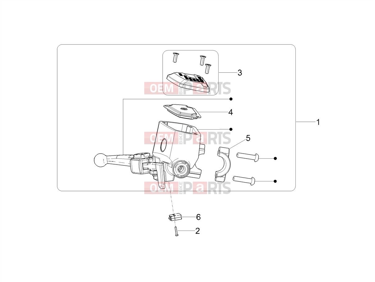 MOTOGUZZI Eldorado 1400 ABS  Brake system » Front master cilinder
