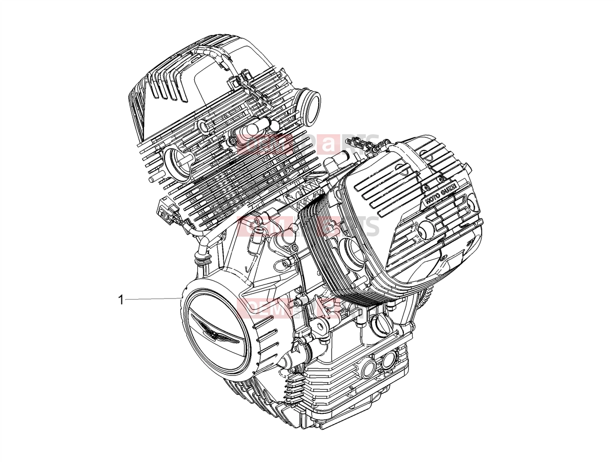 MOTOGUZZI V85 TT Engine » Engine-Completing part-Lever