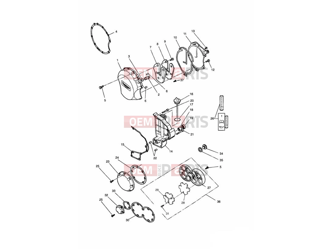 Triumph 1994 TRIDENT Engine Covers Black 4902 »