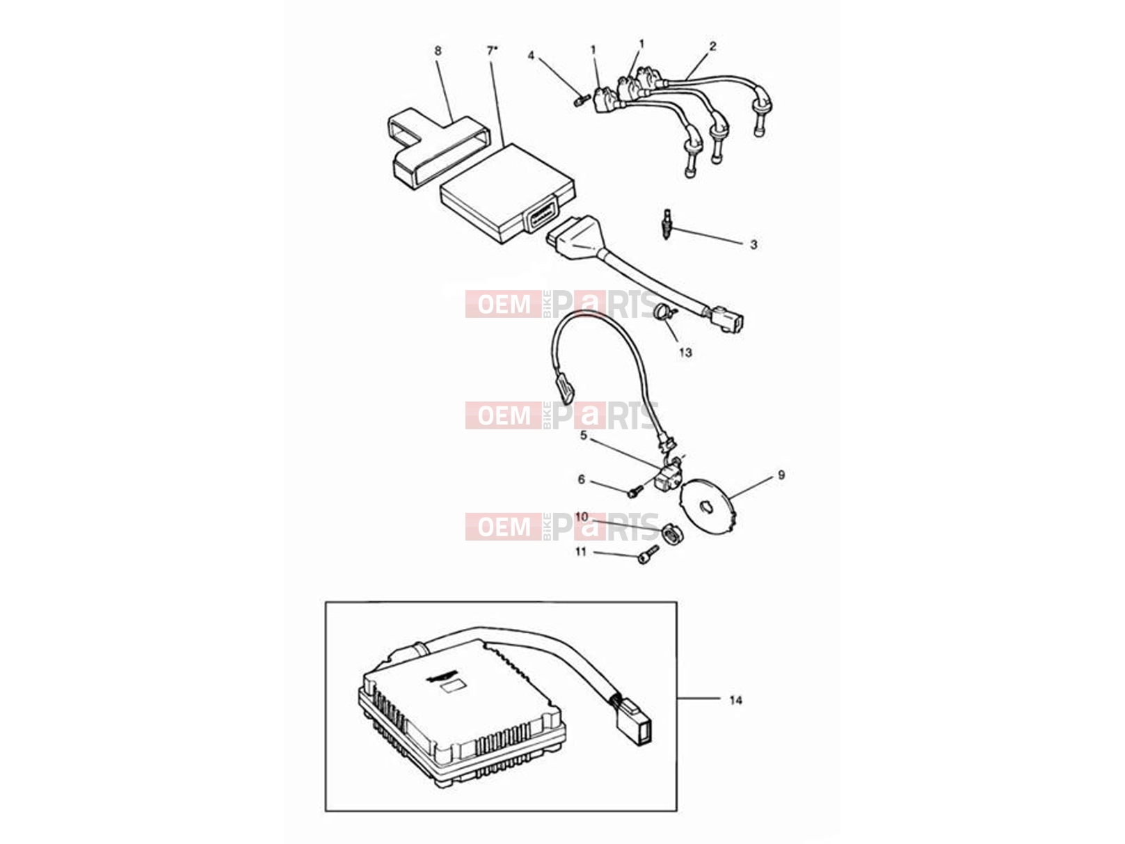 Ignition System - Triumph SPEED TRIPLE (CARBS) 1996