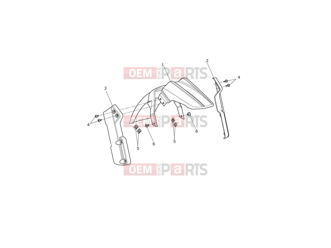 Triumph 2017 TIGER EXPLORER XC 740277 > Front Mudguard