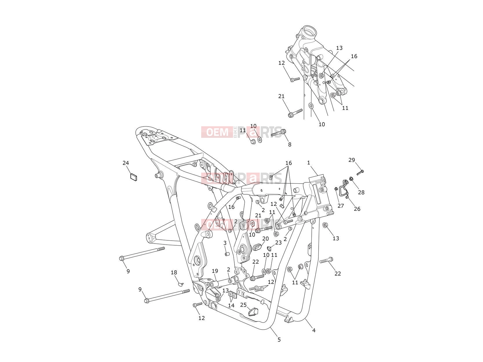 Triumph 2017 THRUXTON Main Frame Assembly