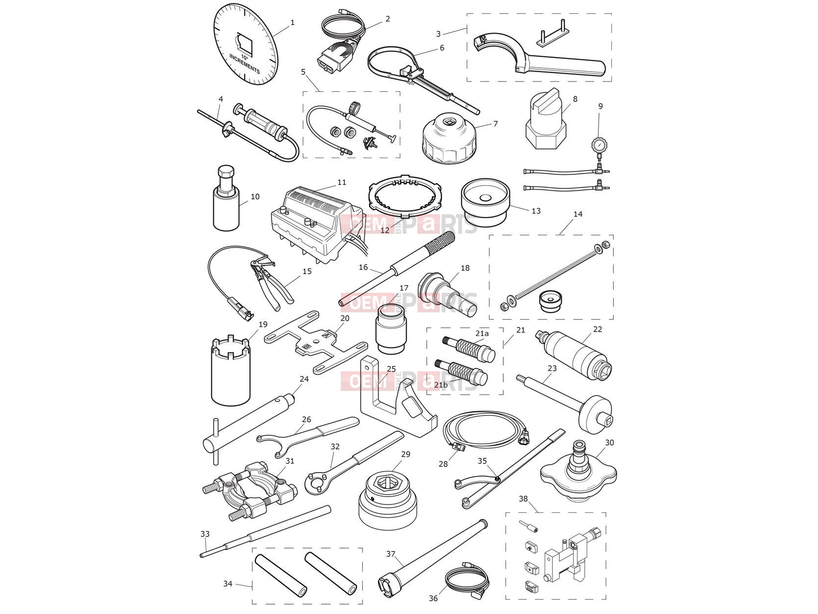 Triumph 2017 THRUXTON Service Tools