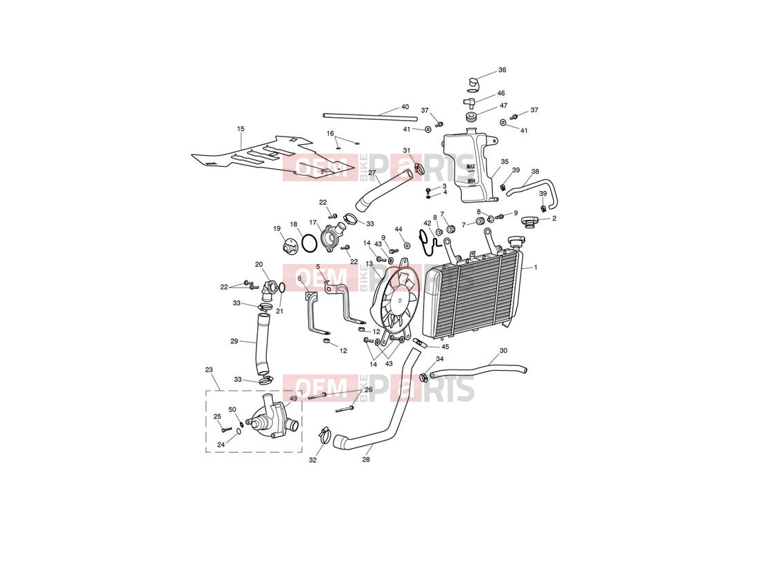 Triumph 2008 SPRINT ST 208167 > Cooling System