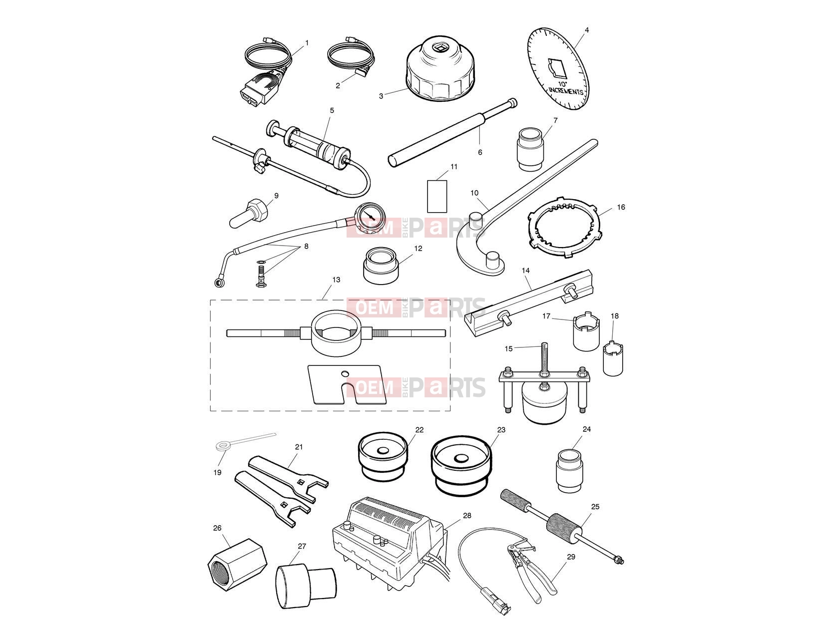 Triumph 2012 ROCKET III TOURING Service Tools