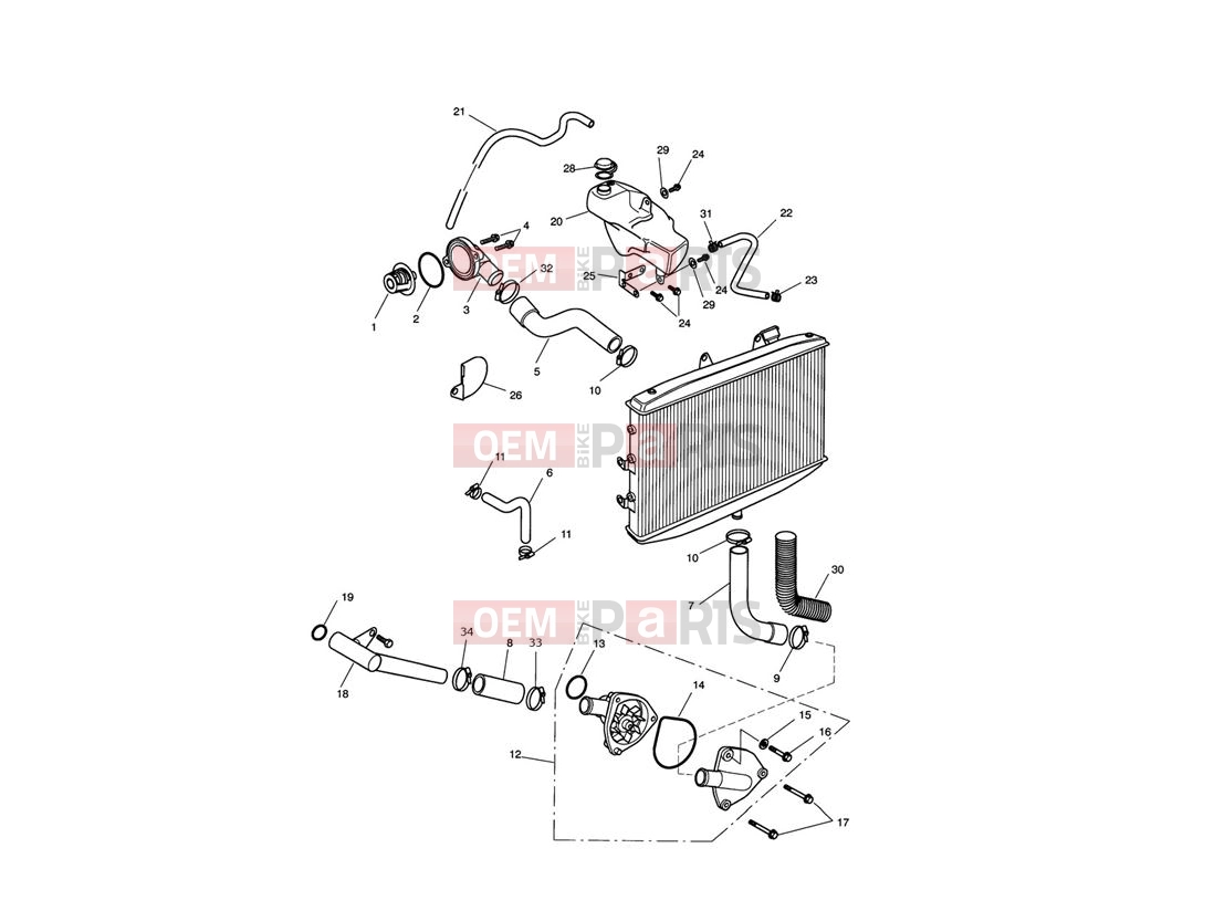 Triumph 2013 ROCKET III TOURING Cooling System